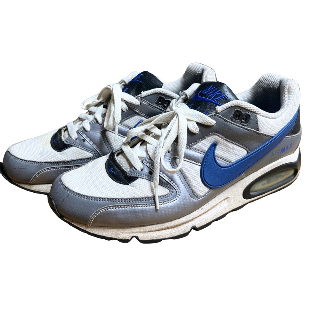 Nike Air Max Command Mens 12 Sneakers Gray Blue Retro Streetwear Athletic Shoes